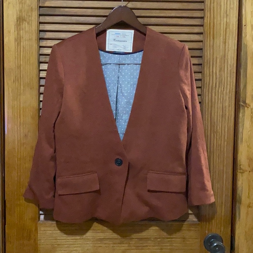 Lovey rust colored blazer